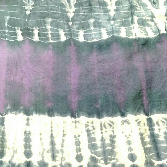 Calypso St. Barth Purple Tie Dye 100% Silk Top - Picture 2 of 6
